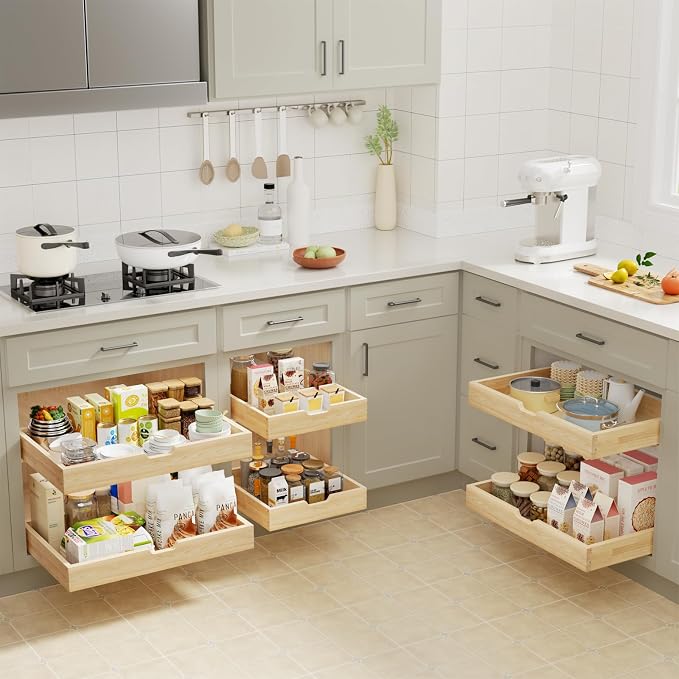 Pull Out Drawers for Cabinets, 16½” W x 21” D Soft Close Slide Out Drawers for - Image 2
