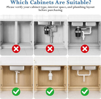 Aisslro Under Sink Organizer, 2 Tier Under the Sink Storage, Expandable - Image 3