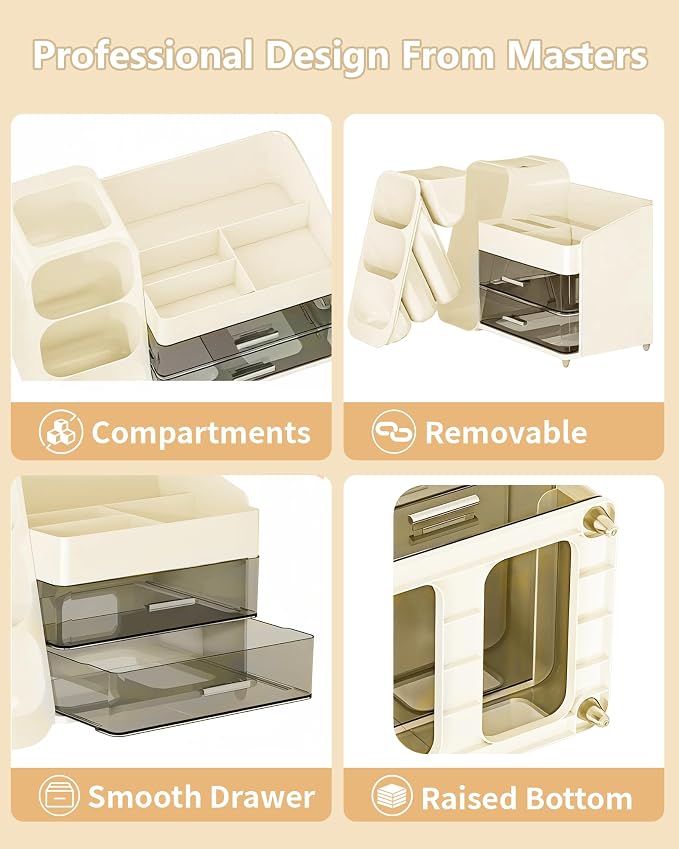 Makeup Organizer with Drawers, Skincare Organizer, Storage Box Cosmetic Display - Image 4