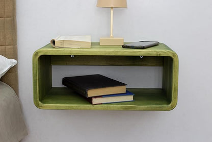Floating Nightstand Wooden, Bedside Table, Nightstand Shelf, Wall Mounted - Image 9