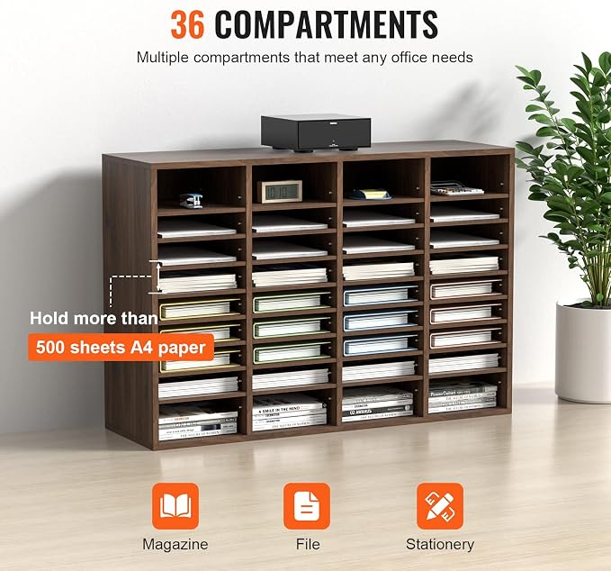 VEVOR Literature Organizer, 36 Compartments Office Mailbox - Image 6