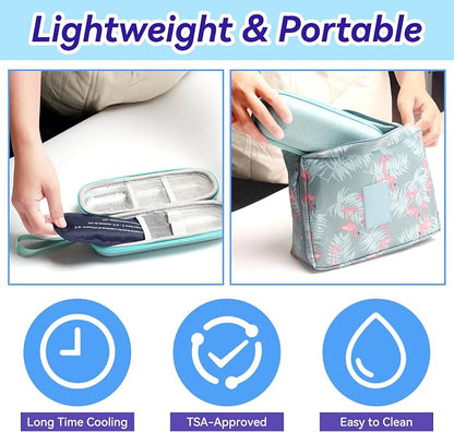 Ice Pack for Insulin Travel Case, TSA Approved Reusable Medical Cooler Bag Ice - Image 6