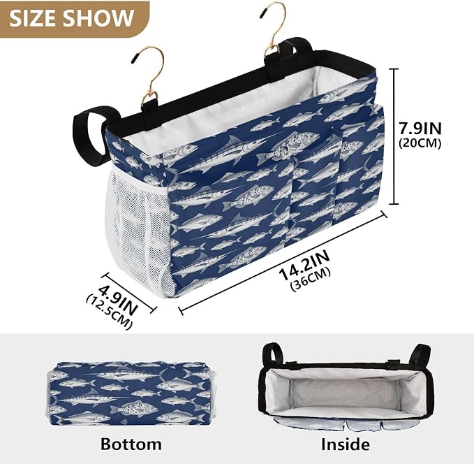 Bedside pouching Organizer Storage Bag Dorm Bed - Image 4