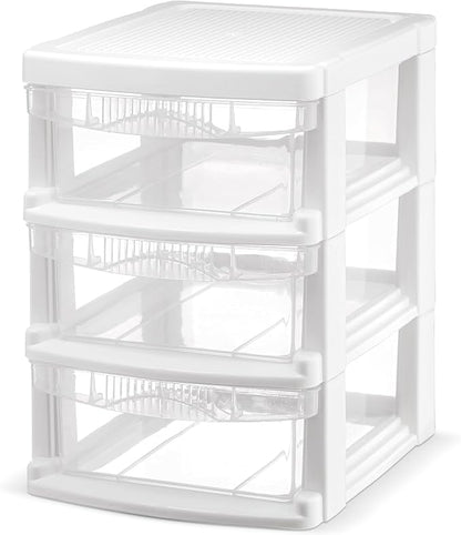 Tribello 3 Drawer Plastic Storage, Mini Drawer Unit by Tribello