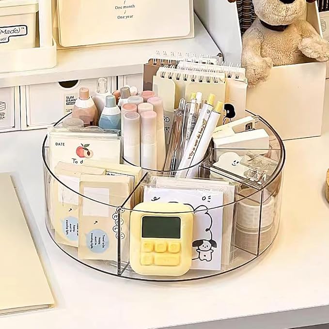 360° Rotating Makeup Organizer, Bathroom Counter, Spinning Cosmetic Storage - Image 6