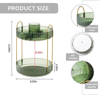 MGBPEI 360°Rotating Makeup Organizer, Bathroom Trays Countertop Organizer - Image 2