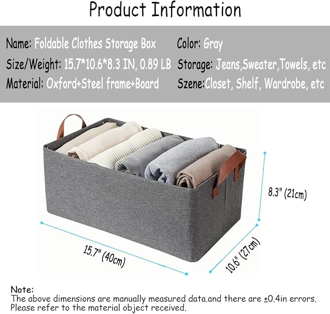 AARAINBOW Linen Closet Organizer Storage Bin - Image 3