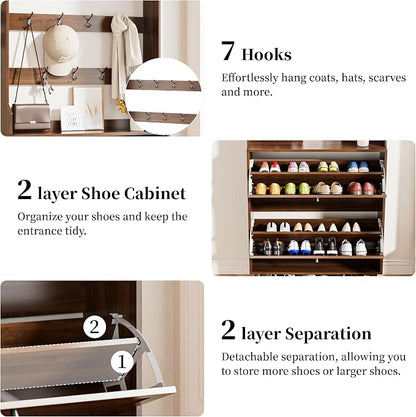Fsbecl Shoe Cabinet for Entryway - Image 4