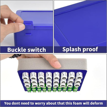 FULLCASE Battery Storage Organizer Holder Holds 54 AA AAA Batteries, Box Cases - Image 4