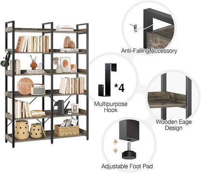 Seventable Bookshelf 6 Tier - Image 6