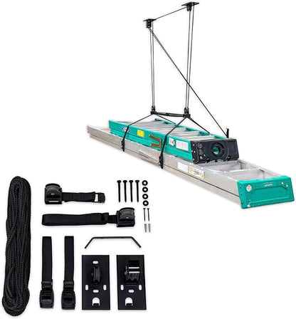 StoreYourBoard Ladder Storage Ceiling Pulley System, Garage Mount Hoist - Image 7