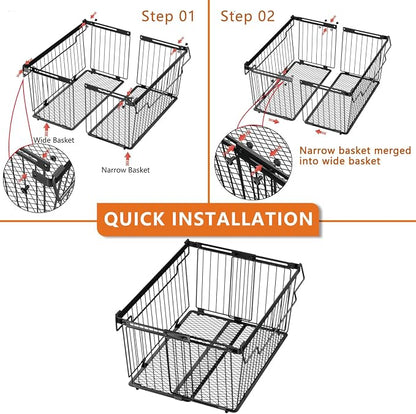 Large Freezer Organizer Bins，Upgraded Bottom Leak-Proof net，Fit 5 to 9 Cu Ft - Image 8