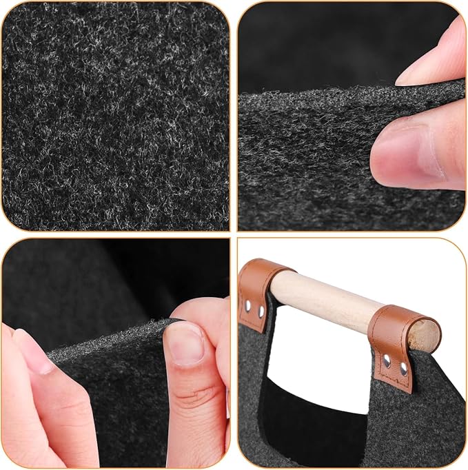 XL 4MM Felt Firewood Carrier | Log Carrier - Image 4