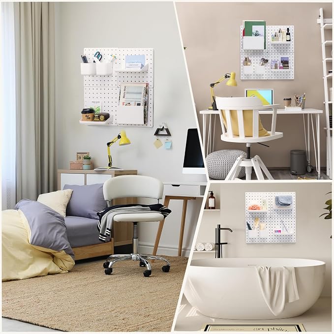 VUSIGN Peg Board Combination Kit, Pegboard Wall Organizer - Image 6