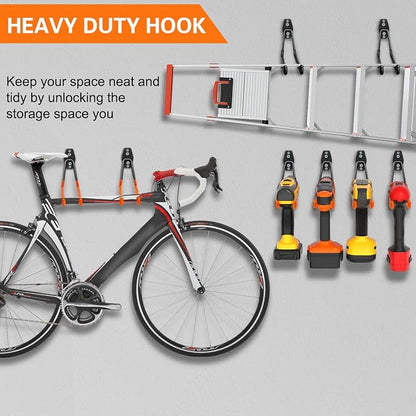 Heavy Duty Garage Hooks 8 Pack, 7.7 inch U Shaped Long Hanger, Wall Mounted - Image 5