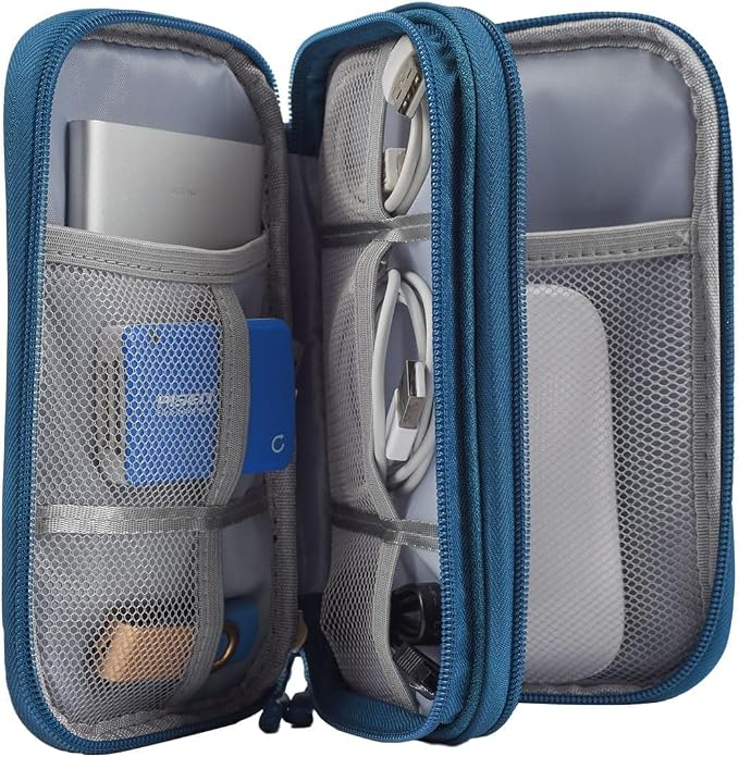 CAOODKDK Electronic Organizer Travel Cable Accessories Bag, Waterproof - Image 3