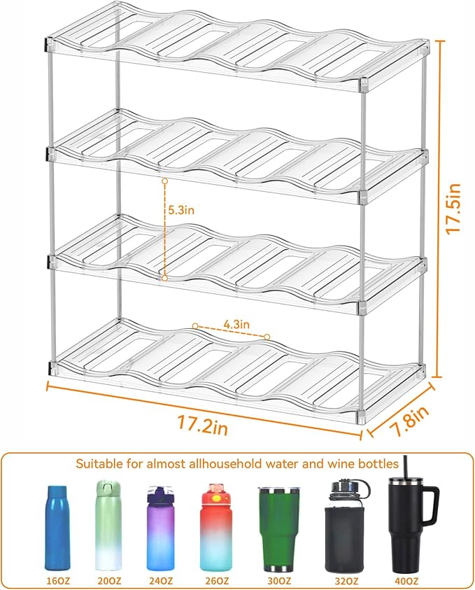 Yieach 4 Tier Waterbottle Organizer - Image 3