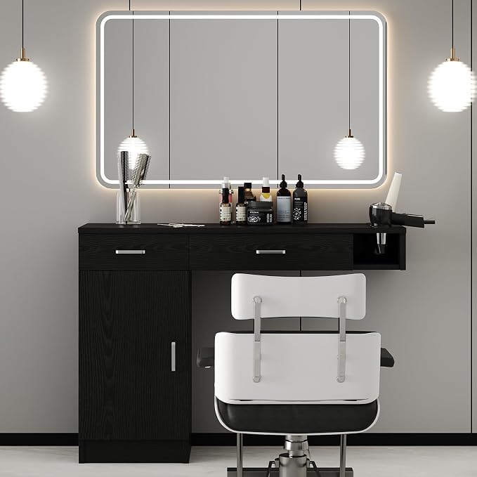 4ever2buy Salon Stations for Hair Stylist, Wall Mount Barber Station - Image 6