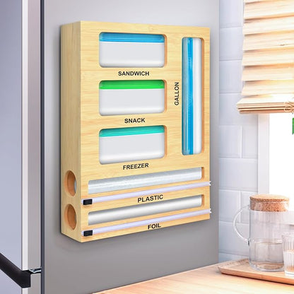 MSJGA Magnetic Food Bag Storage Organizer by MSJGA