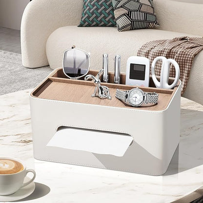 PU Leather Tissue Box Cover Rectangular - Image 3