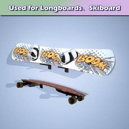 Skateboard Wall Mount Skateboard Hanger Skate Deck Display Holder Skateboard - Image 6