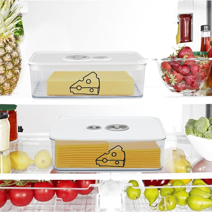 2 Pcs Cheese Container for Refrigerator, Cream Cheeses Storage Box, Cheese - Image 4