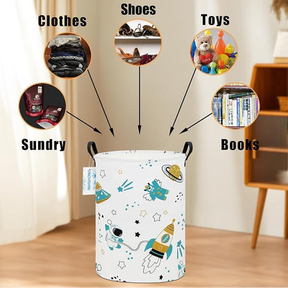 LANGYASHAN Storage Bin, Canvas Fabric Collapsible Organizer Basket - Image 4
