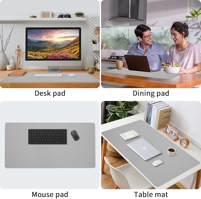 Bloss Large Desk Pad, Desk Pads on Top of Desks, Computer Mat Non-Slip - Image 5