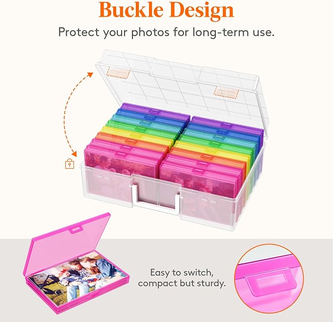 Lifewit 16 Pcs Photo Storage Box - Image 6