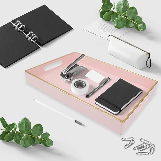 Spsyrine Pink Bathroom Vanity Tray - Image 4