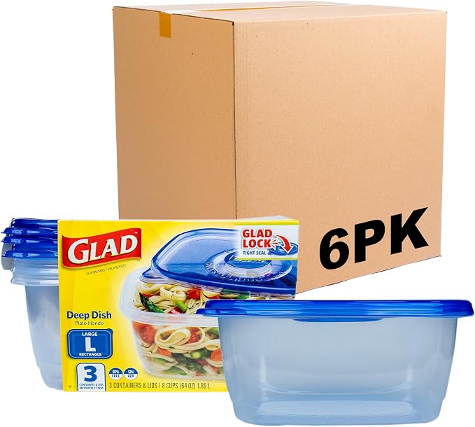 Glad GladWare Deep Dish Food Storage Containers by GladTrashFoodStorage
