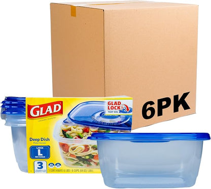 Glad GladWare Deep Dish Food Storage Containers by GladTrashFoodStorage