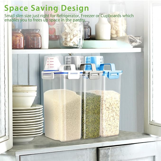 Rice Storage Container, 3 to 5Lbs Dry Food Airtight Container, Pet Dog Cat Food - Image 8
