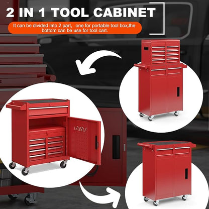 AirWire 5-Drawer Tool Chest, Rolling Tool Storage Cabinet - Image 7