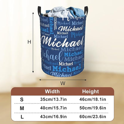 Custom Name Laundry Hamper, Personalized Laundry Baskets - Image 3