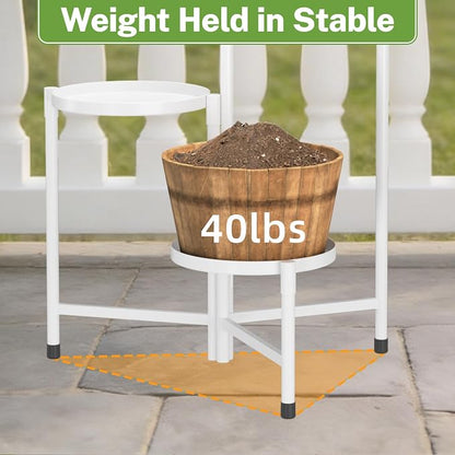 iDavosic.ly 3 Tier Large Plant Stand Indoor, 10 Inch Wide Tall Corner Metal - Image 4
