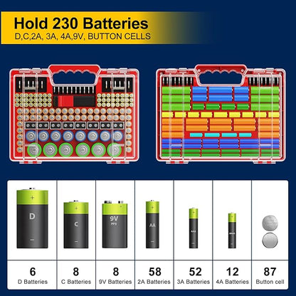 Battery Organizer Storage Holder Box Case - Image 2