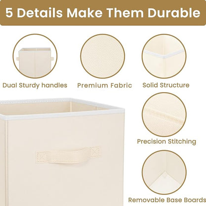 Criusia Storage Cubes, 11 Inch Clothes Storage Bins - Image 4