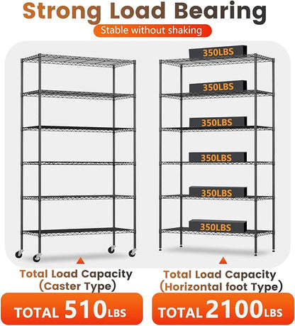 BestOffice | 6-Tier Wire Shelf - Image 5