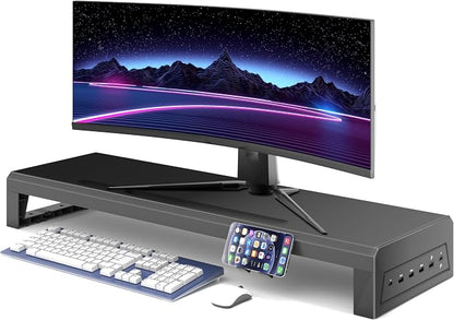 Computer monitor stand Laptop Desk Shelf & Monitor Riser ，27.55 inches by Unknown