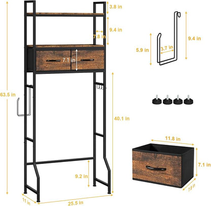 YBING Over The Toilet Bathroom Storage Cabinet - Image 2