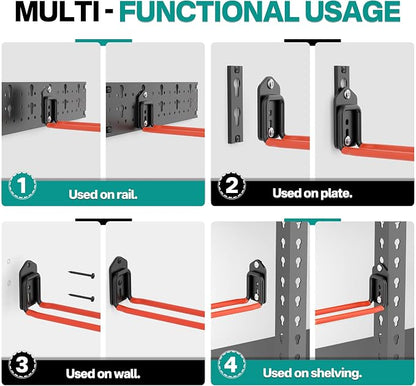 EVERHANGER Garage Tool Storage Organizer Wall Mount, Versatile Garden Tool Rack - Image 4