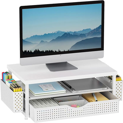 gianotter Wood Monitor Stand Riser, Office Desk Shelf Organizer, Desk Organizer by gianotter