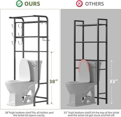 Simple Trending Over The Toilet Storage Cabinet, Metal Bathroom Shelf Organizer - Image 2