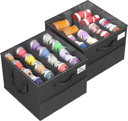 Large Reinforced 2 Pack Shoe Organizer by Unknown