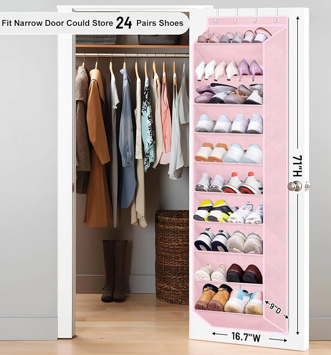SLEEPING LAMB Over The Door Shoe Organizer - Image 2