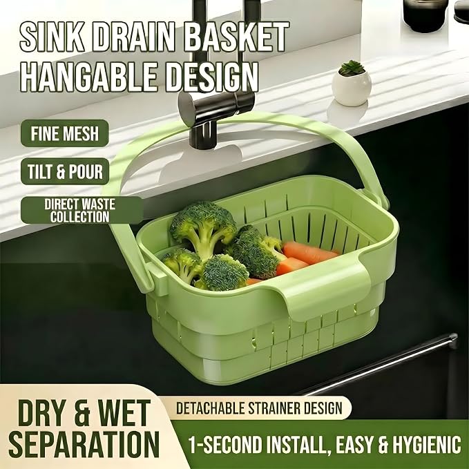 Foldable Hanging Kitchen Sink Drain Basket - Image 6