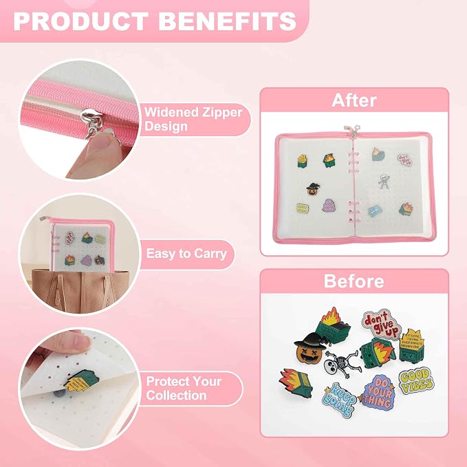 CAPASTEC Pin Bag, Portable Pin Display Book, Brooches Storage - Image 4