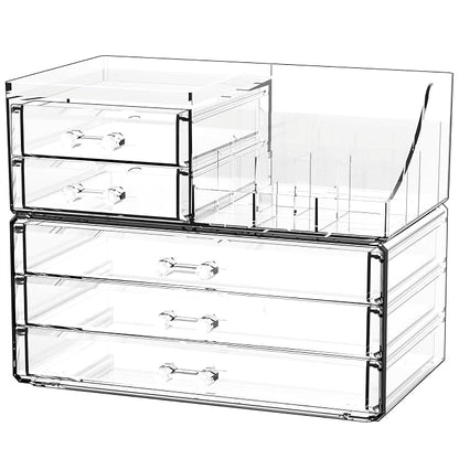 Acrylic Clear Make up Organizers And Storage by Cqacrylic