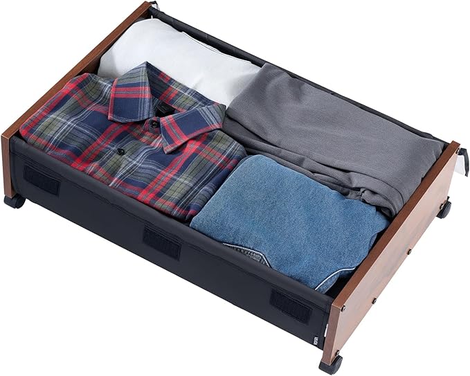 VEVOR Under Bed Storage with Wheels, 36.0 x 18.1 x 7.3 inch, Underbed - Image 4